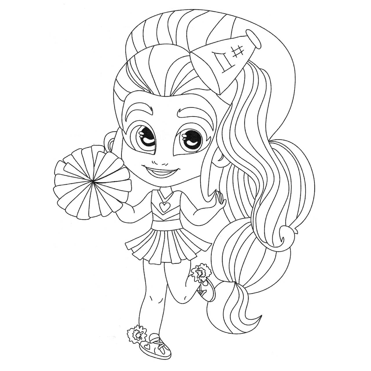 Free Hairdorables Coloring Pages Black and White printable