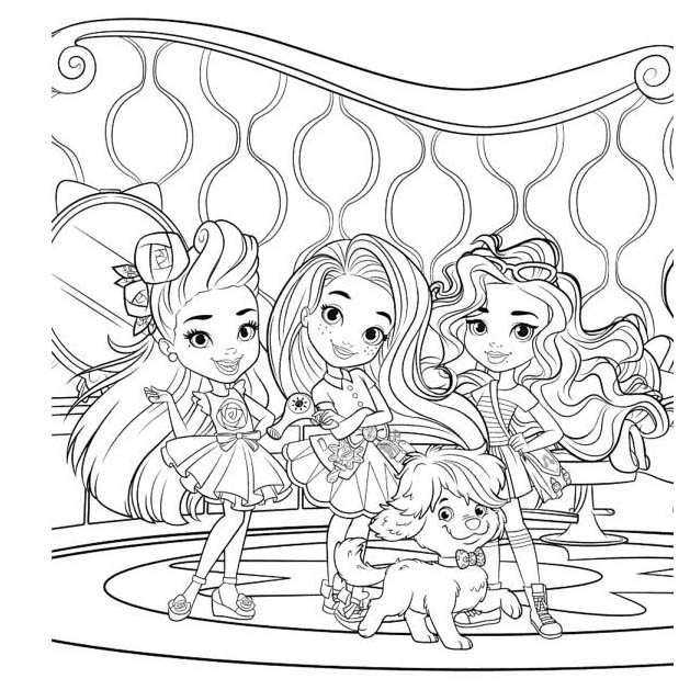 Free Hairdorables Coloring Pages Characters printable