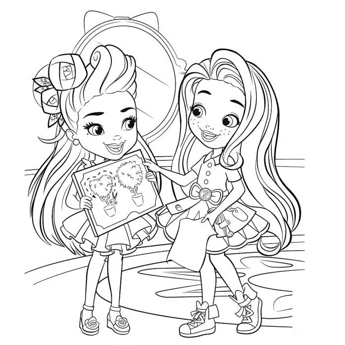 Free Hairdorables Girls Coloring Pages printable