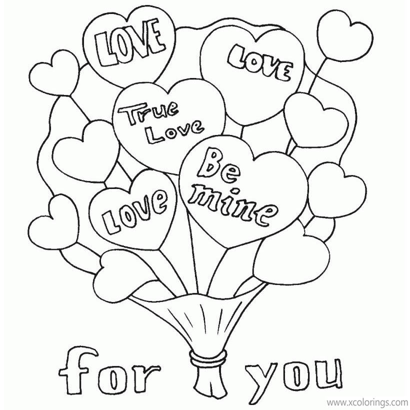 Free Hearts for Valentines Day Coloring Pages printable