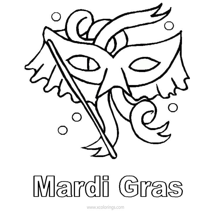 Free Mardi Gras Coloring Pages Mardi Gras Mask printable