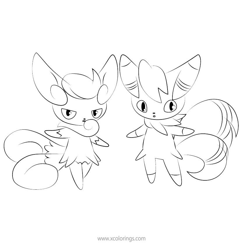 Free Meowstic Pokemon Coloring Pages printable