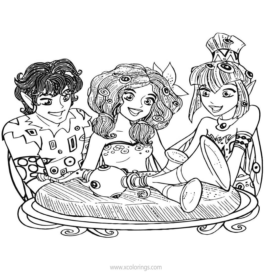 Free Mia And Me Characters Coloring Pages printable