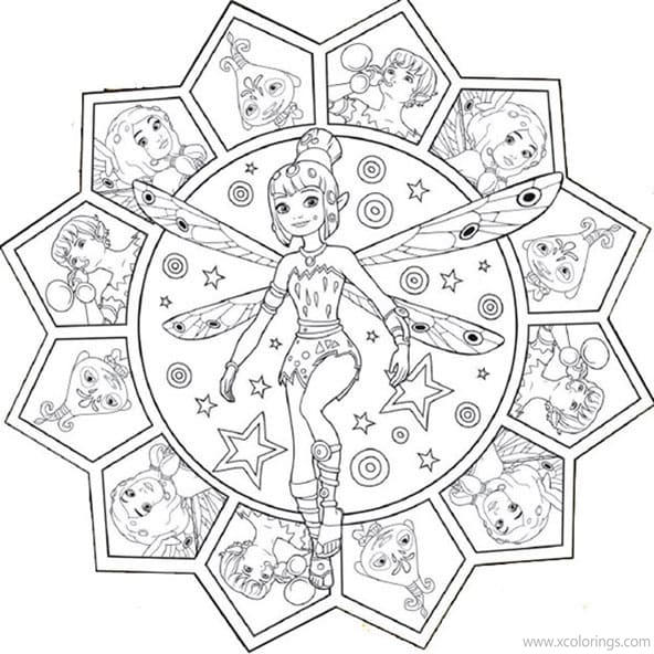 Free Mia And Me Coloring Pages Design printable