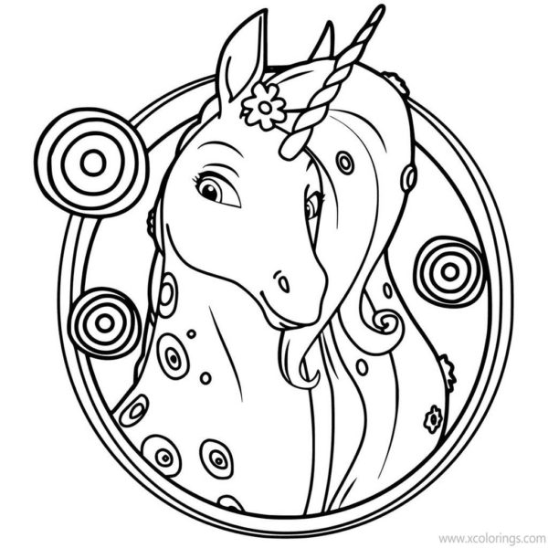 Mia And Me Unicorn Onchao Coloring Pages