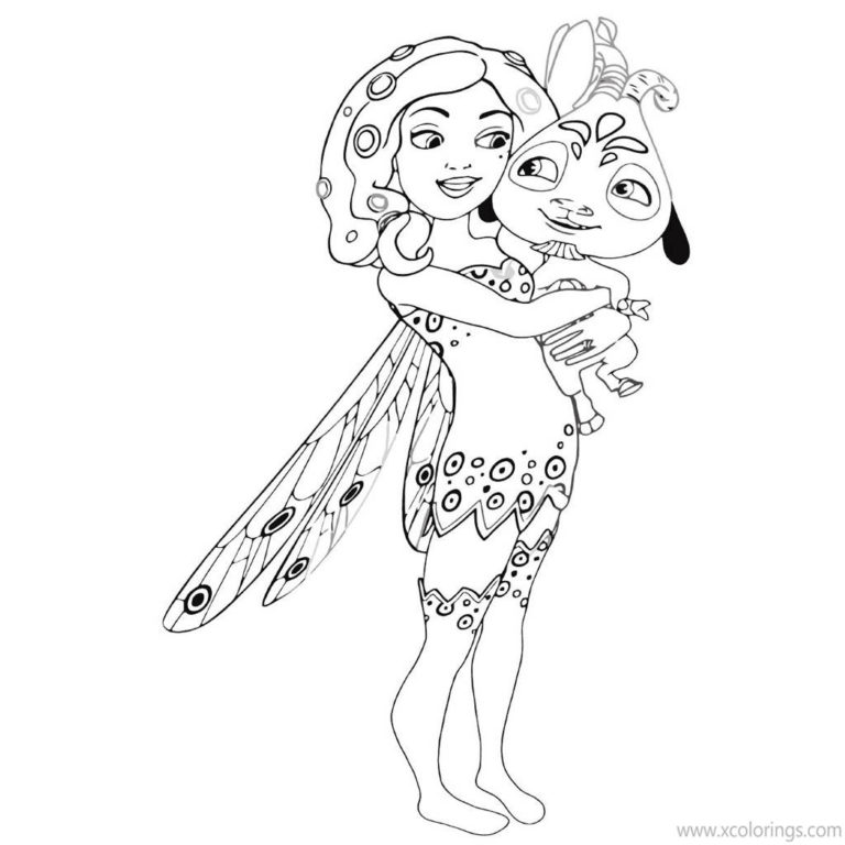 Mia And Me Unicorn Onchao Coloring Pages - XColorings.com