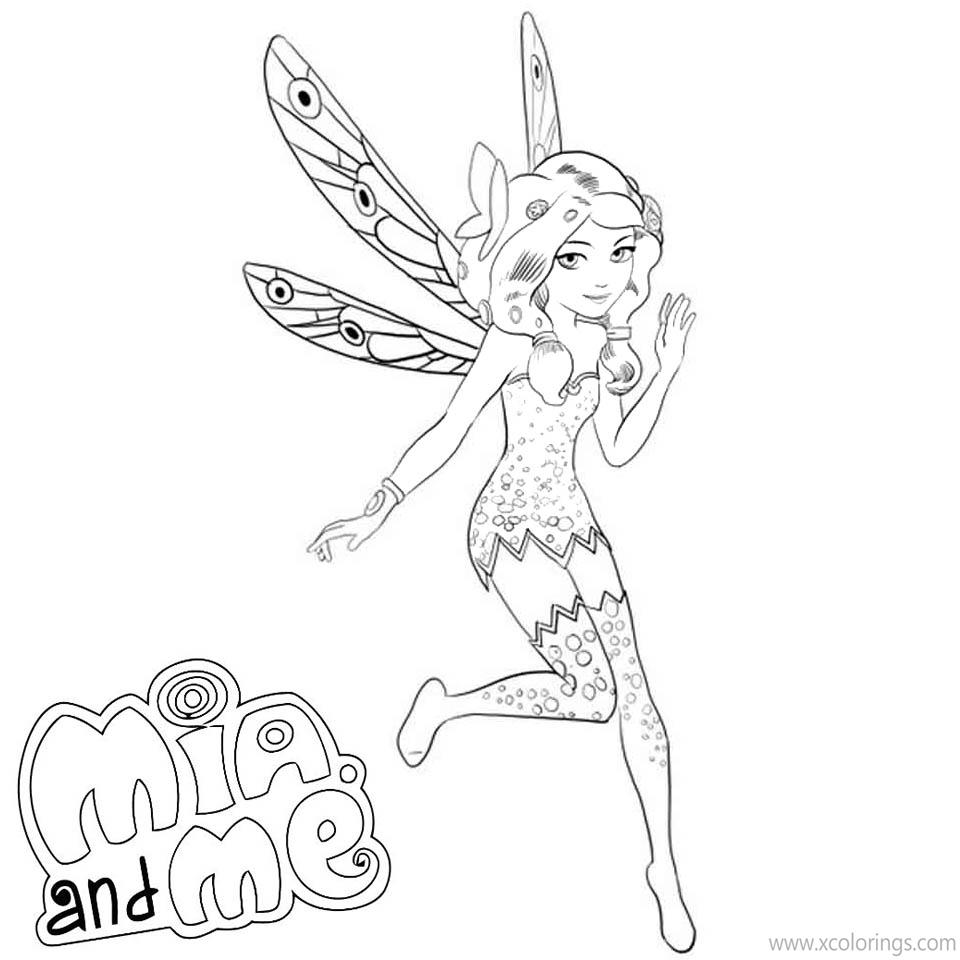 Free Mia And Me Coloring Pages Mia the Elf printable
