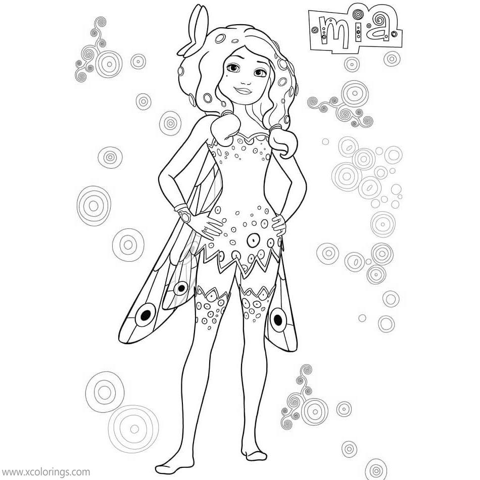 Free Mia And Me Coloring Pages Mia the Fairy printable