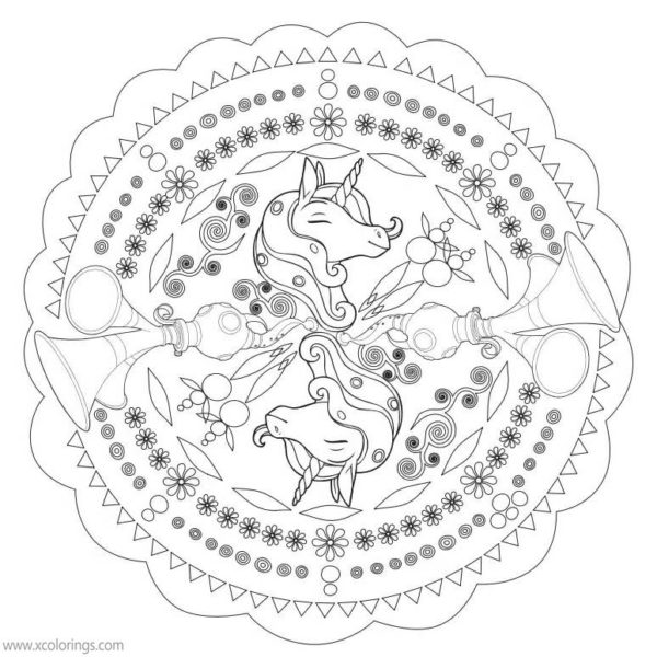 Mia And Me Unicorn Onchao Coloring Pages