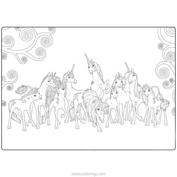 Mia And Me Unicorn Onchao Coloring Pages
