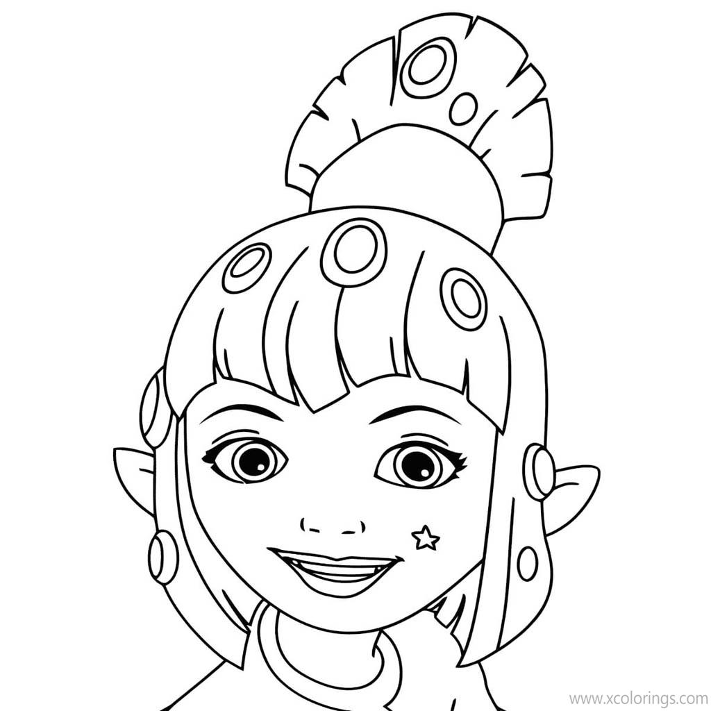 Free Mia And Me Coloring Pages Yuko Linear printable