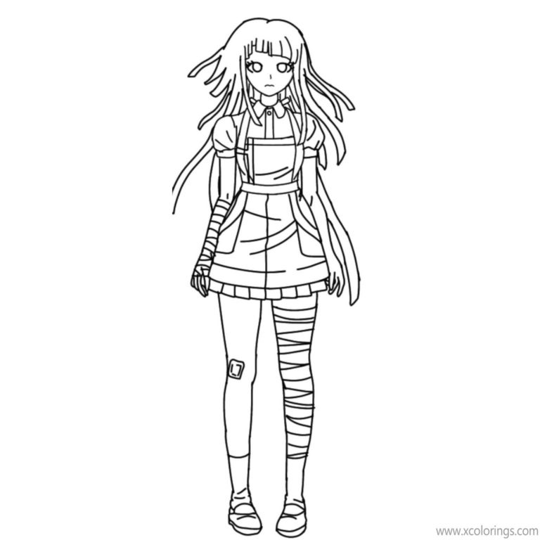 Danganronpa Coloring Pages Kokichi Black and White - XColorings.com