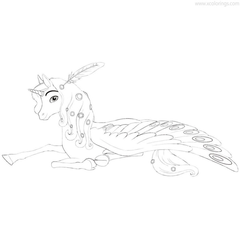 Mia And Me Coloring Pages Unicom Onchao - XColorings.com