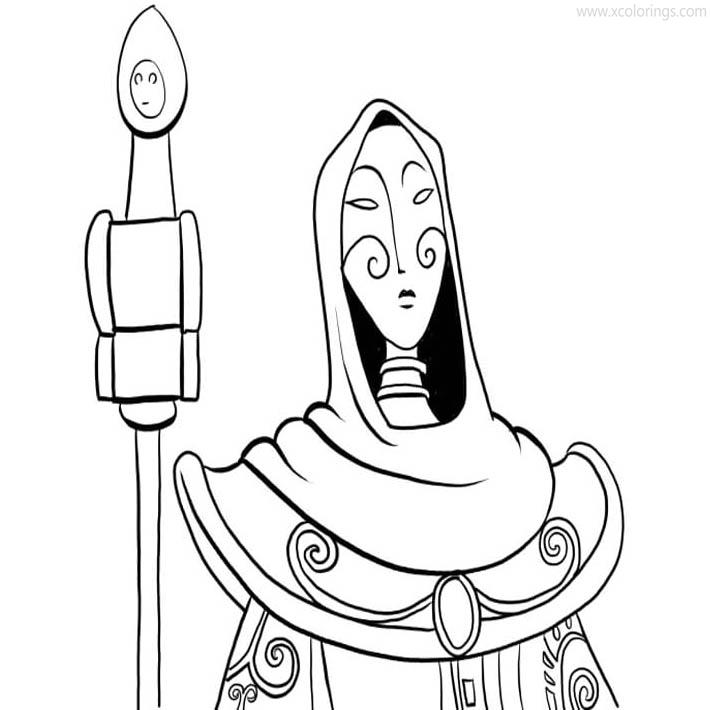 Free Panthea from Mia And Me Coloring Pages printable