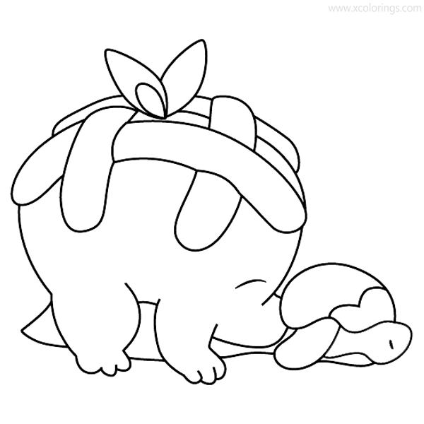 Free Pokemon Appletun Coloring Pages printable