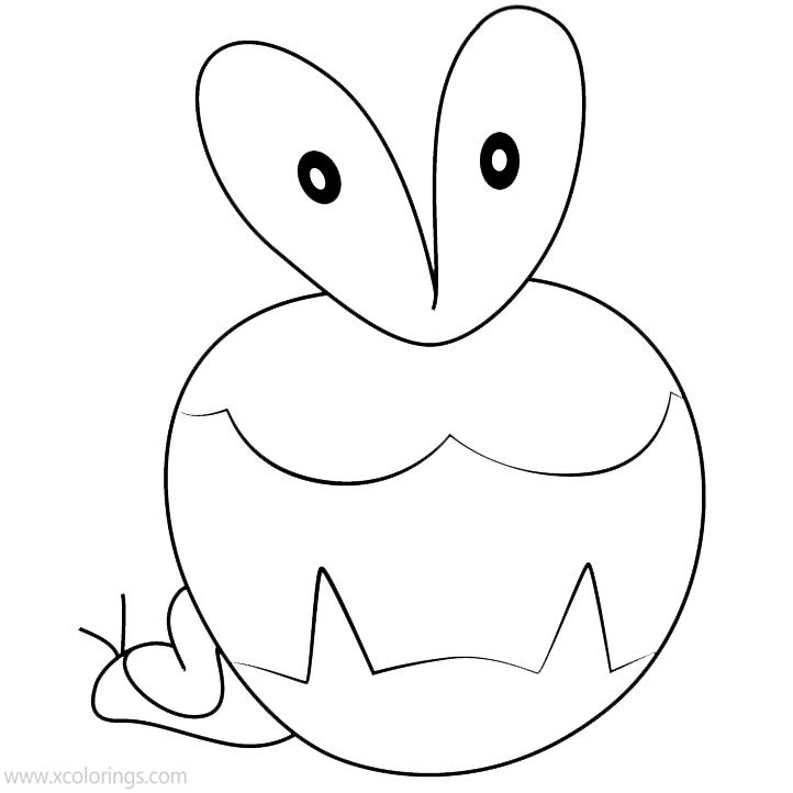 Free Pokemon Applin Coloring Pages printable