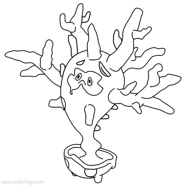 Free Pokemon Cursola Coloring Pages printable
