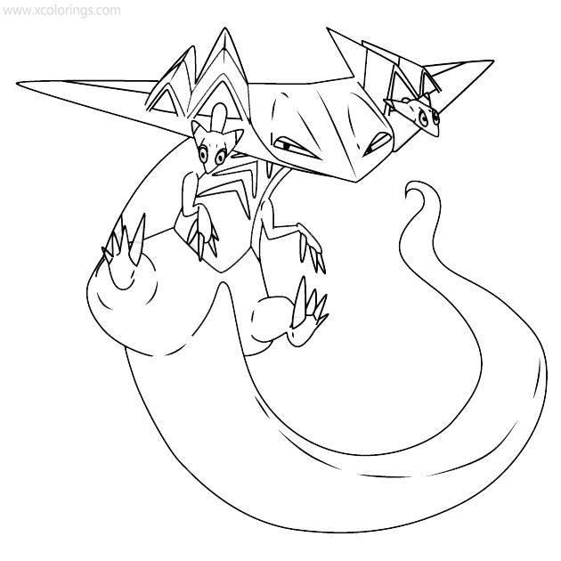 Free Pokemon Dragapult Coloring Pages printable