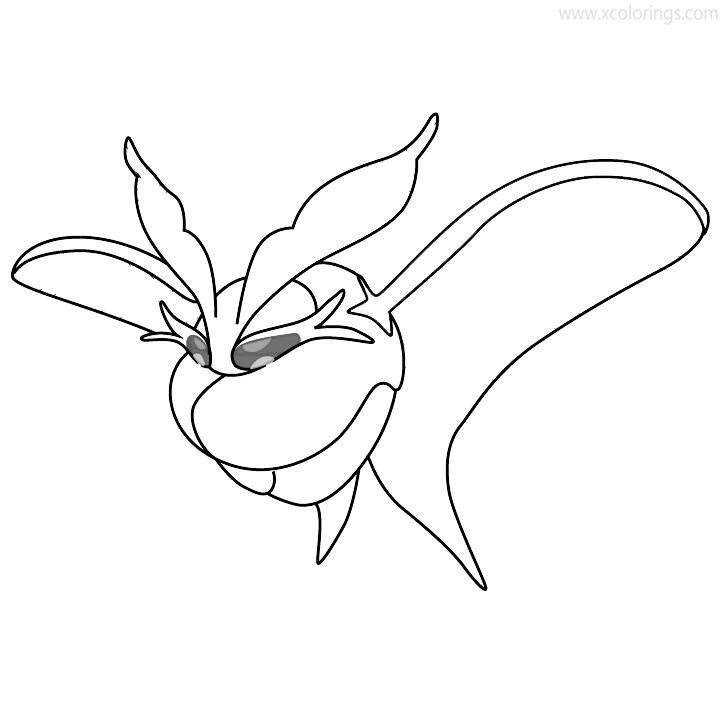 Free Pokemon Frosmoth Coloring Pages printable