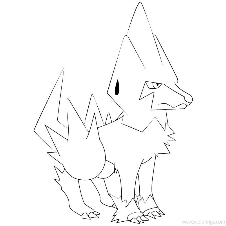 Free Pokemon Manectric Coloring Pages printable