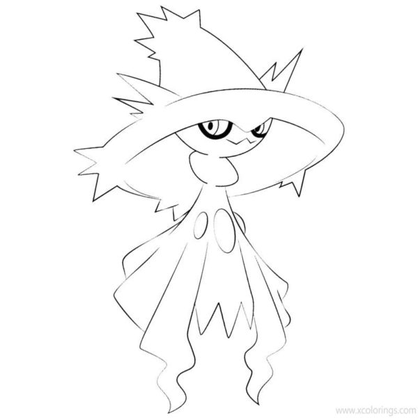 Trevenant Pokemon Coloring Pages - XColorings.com