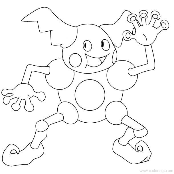 Free Pokemon Mr. Mime Coloring Pages printable
