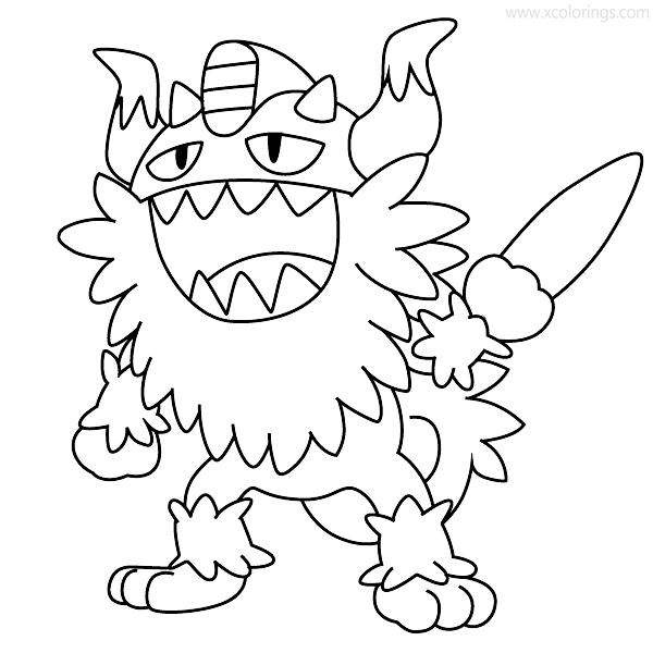 Free Pokemon Perrserker Coloring Pages printable