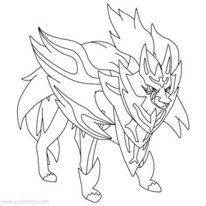 Pokemon Zacian Coloring Pages - XColorings.com