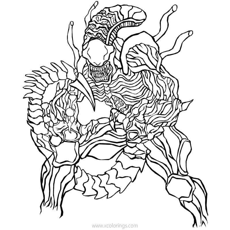 Predator Coloring Pages Alien Xcolorings Com