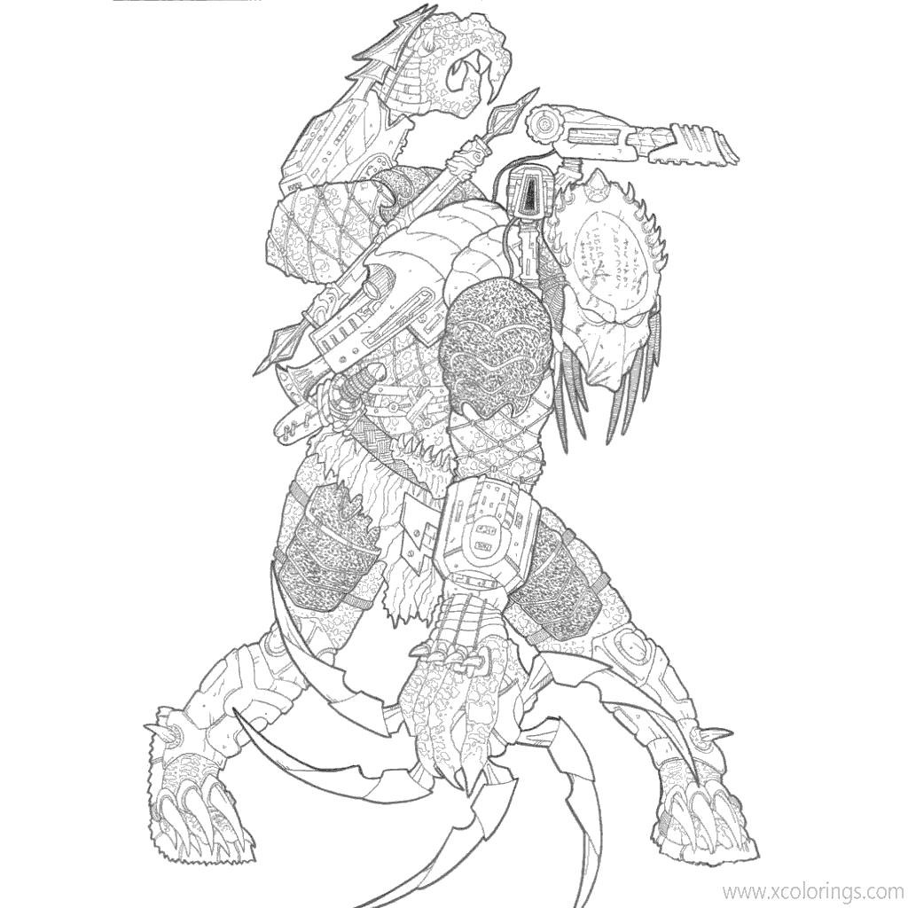 Free Predator Coloring Pages by Fan printable