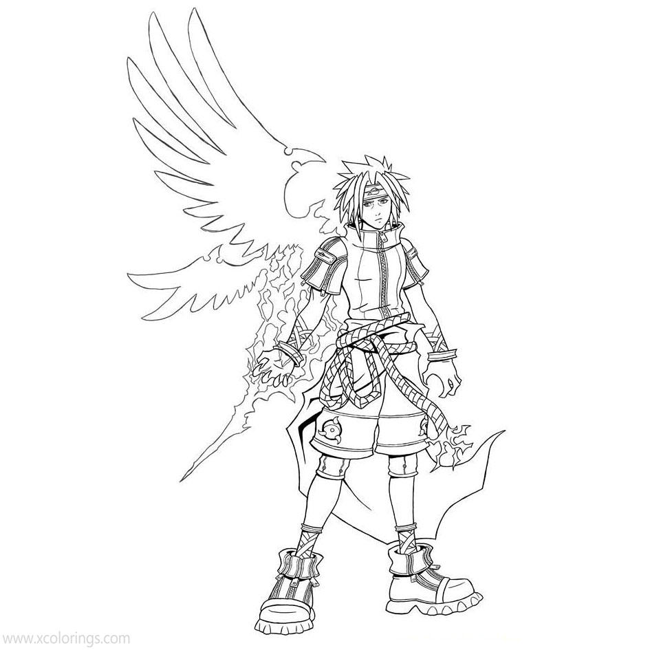 Sasuke Coloring Pages Printable - Naruto Coloring Pages