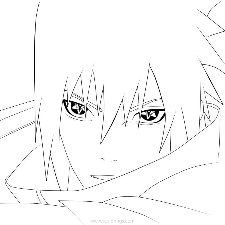 Sasuke Uchiha Coloring Pages