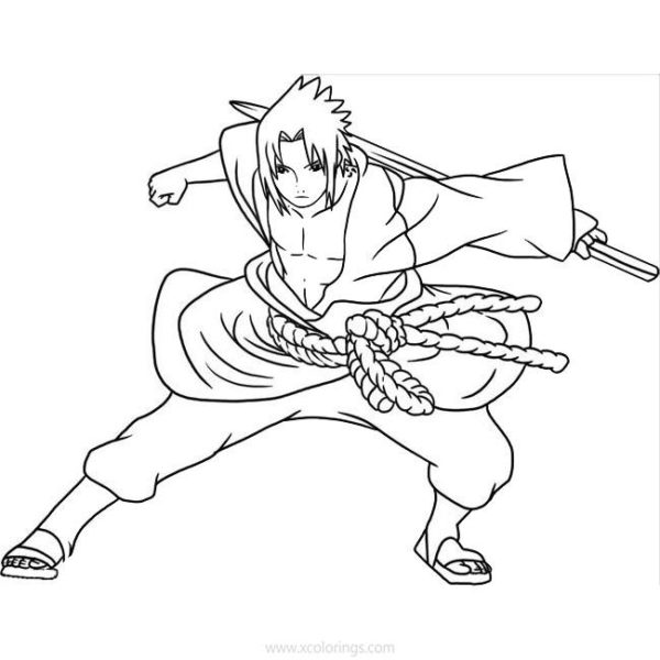 Young Boy Sasuke Coloring Pages - XColorings.com