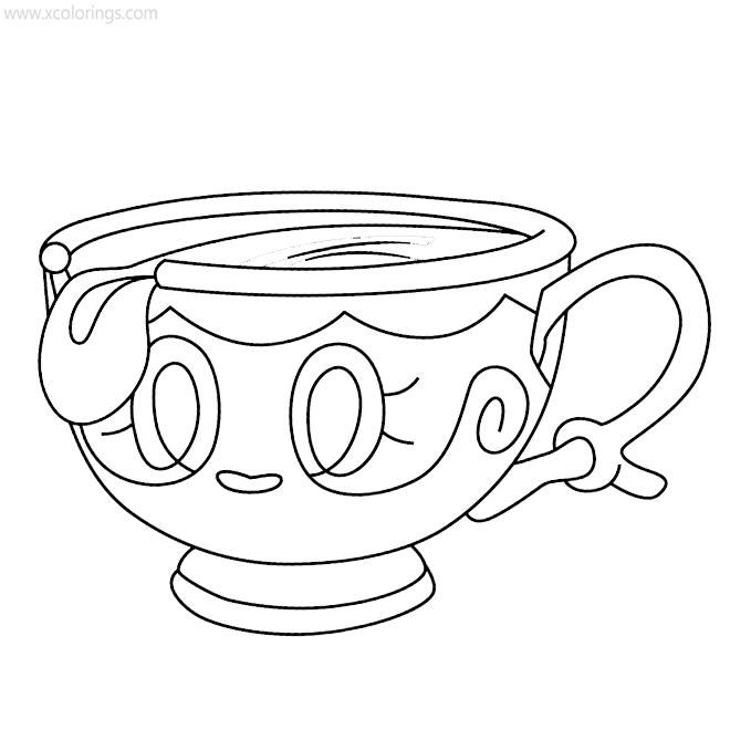 Free Sinistea Pokemon Coloring Pages printable