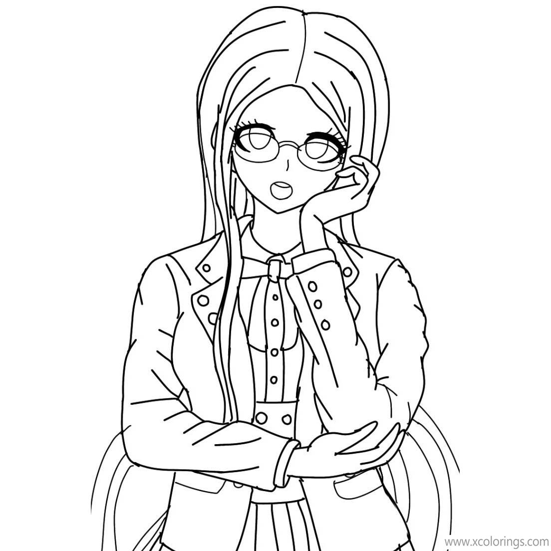 Tsumugi from Danganronpa Coloring Pages - XColorings.com