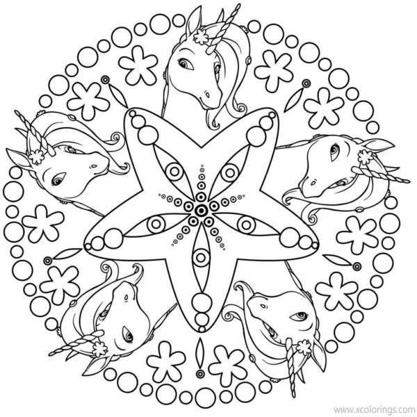 Mia And Me Coloring Pages Unicorn Onchao with Wings