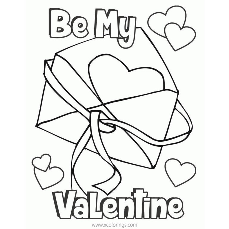 Valentines Day Tree Heart Coloring Pages XColorings