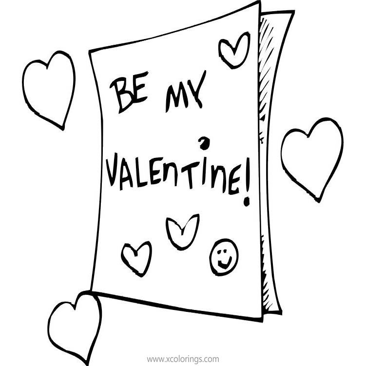 Free Valentines Day Heart Coloring Pages for Kids printable