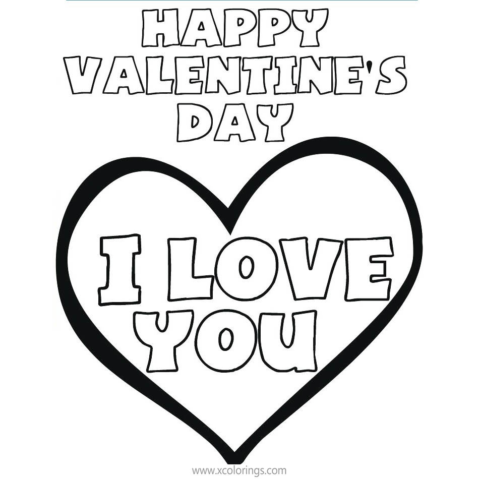 Free Valentines Heart Coloring Pages For Preschoollers printable