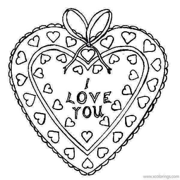 Free Valentines Heart Coloring Pages for Kids printable