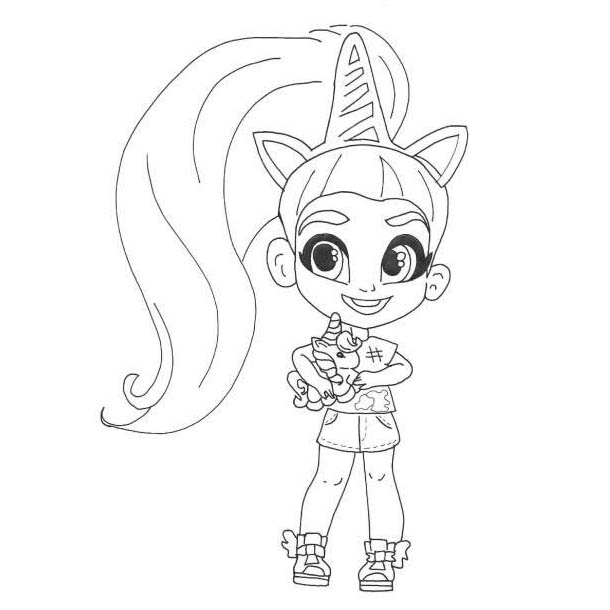 Free Willow from Hairdorables Coloring Pages printable