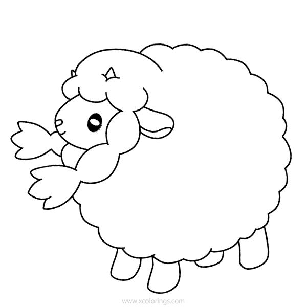 Free Wooloo Pokemon Coloring Pages printable