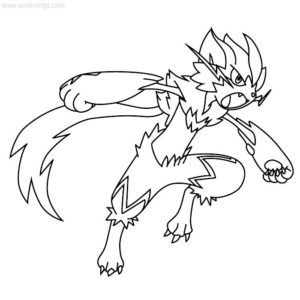 Toxtricity - Amped Form Pokemon Coloring Pages - XColorings.com