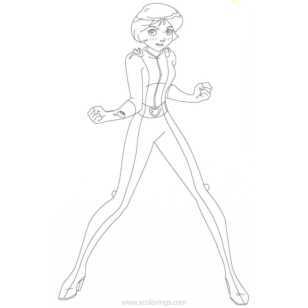 Free Alex from Totally Spies Coloring Pages printable