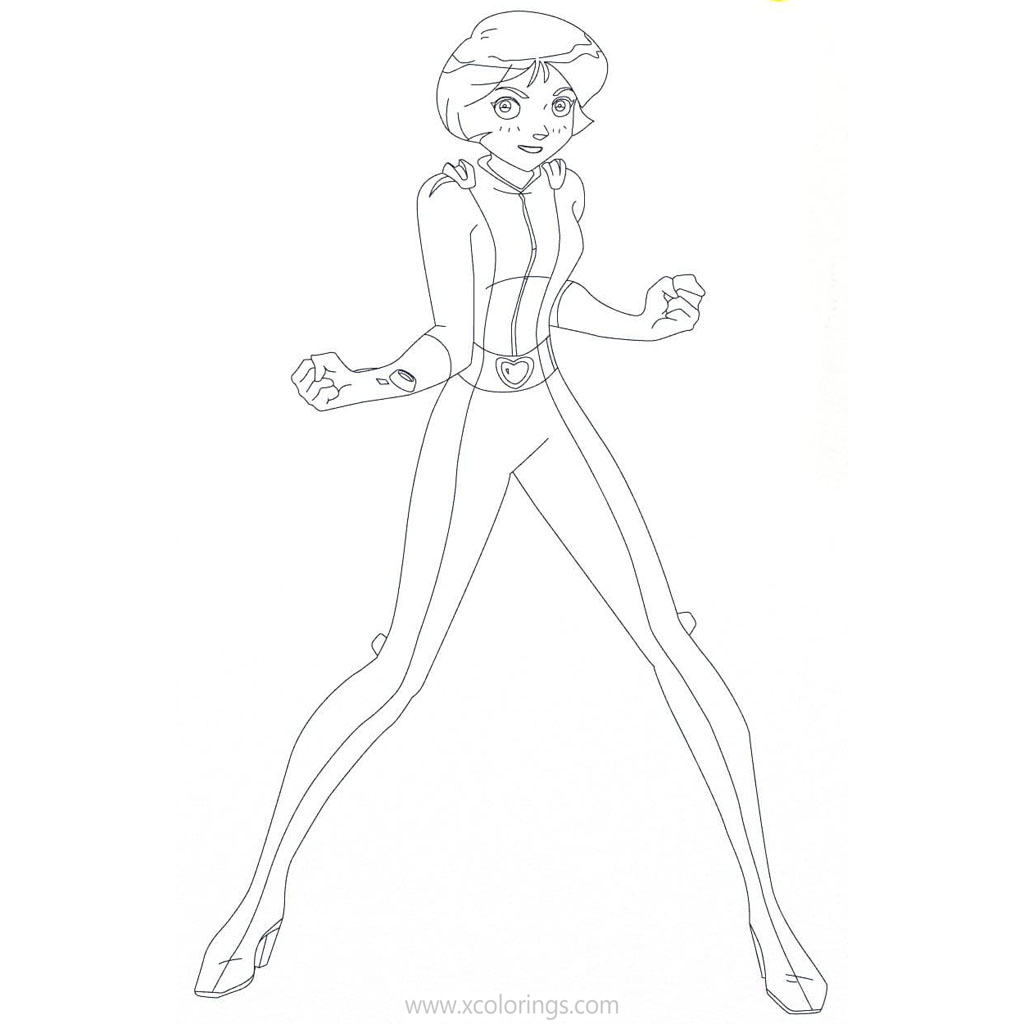 Alex From Totally Spies Coloring Pages Xcolorings Com