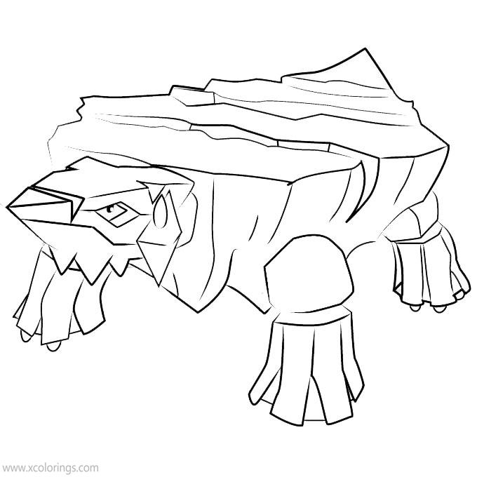 Free Avalugg Pokemon Coloring Pages printable