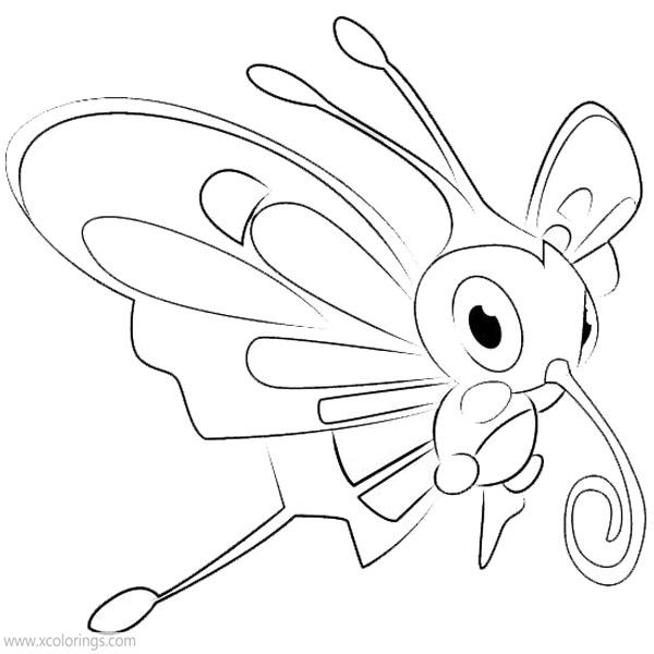 Free Beautifly Pokemon Coloring Pages printable