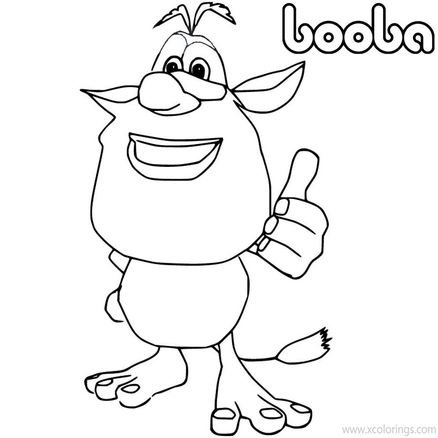 Free Booba Coloring Pages Outline printable