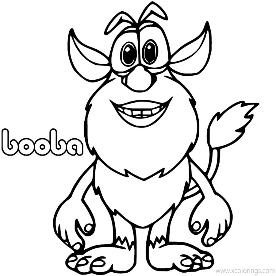 Free Booba Coloring Pages for Kids printable