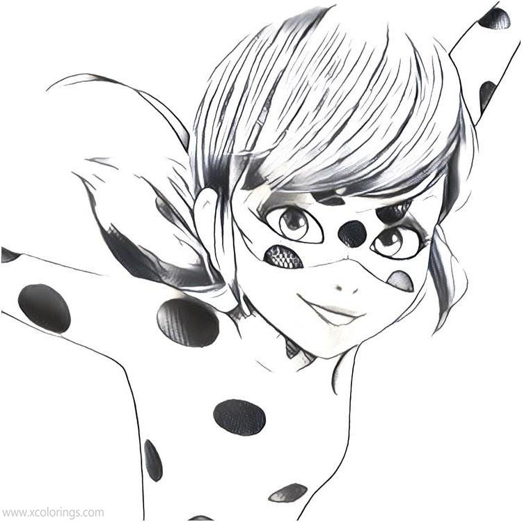 Free Brave Miraculous Ladybug Coloring Pages printable